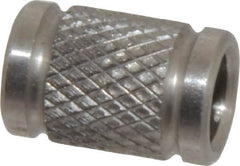 Gibraltar - 1/4" Pin Diam, 0.58" Long, 3/8" OD Quick Release Pin Receiver Cap - 303 Stainless Steel - Exact Tooling