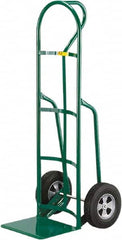 Little Giant - 800 Lb Capacity 49" OAH Hand Truck - 12 x 14" Base Plate, Loop Handle, Steel, Solid Rubber Wheels - Exact Tooling