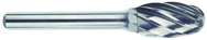 SE-3NF 3/8 x 5/8 x 1/4" SH Sgl Cut - CBD - Burr - Exact Tooling