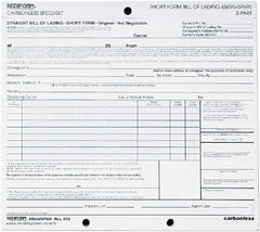 REDIFORM - 50 Sheet, 8-1/2 x 7", Bill of Lading - White - Exact Tooling