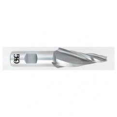 1/8 x 3/8 x 3/4 x 2-9/16 3 Fl HSS-CO Tapered Center Cutting End Mill -  Bright - Exact Tooling