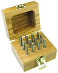 C-400 8Pc Set; 1/4" SH Dbl Cut - CBD - Burr - Exact Tooling