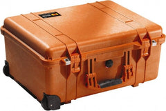 Pelican Products, Inc. - 17-59/64" Wide x 10-27/64" High, Clamshell Hard Case - Orange, Polyethylene - Exact Tooling