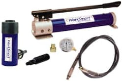 Value Collection - 10 Ton Capacity, Cylinder No. 59755504, Manual Hydraulic Pump & Cylinder Set - Pump No. 59754929 - Exact Tooling