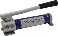 Value Collection - 2 Stage, 2" Piston Diam, 1/4 NPTF, 0.18; 0.05 Cu In Per Stroke, Manual Hydraulic Pump - 21.4 Cu In Reservoir, 0.38" Piston Stroke, 200 psi First Stage, 10,000 psi Second Stage - Exact Tooling