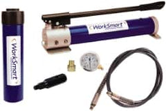 Value Collection - 10 Ton Capacity, Cylinder No. 59755512, Manual Hydraulic Pump & Cylinder Set - Pump No. 59754929 - Exact Tooling