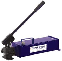 Value Collection - 13/16" Piston Stroke, 1-19/32" Piston Diam, 0.81 Cu In per Stroke, 250 Cu In Reservoir Capacity, Manual Hydraulic Pump - 10,000 psi, 99 Lbs. Max Handle Effort - Exact Tooling