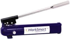 Value Collection - 5/8" Piston Stroke, 1-19/64" Piston Diam, 0.09 Cu In per Stroke, 15 Cu In Reservoir Capacity, Manual Hydraulic Pump - 7,200 psi, 56 Lbs. Max Handle Effort, 1 Stage - Exact Tooling