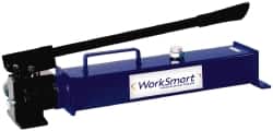 Value Collection - 13/16" Piston Stroke, 1-19/32" Piston Diam, 0.81 Cu In per Stroke, 134 Cu In Reservoir Capacity, Manual Hydraulic Pump - 10,000 psi, 99 Lbs. Max Handle Effort, 2 Stage - Exact Tooling