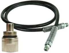 Value Collection - 1/4" Inside Diam x 3/8 NPT 10' Hydraulic Pump Hose - 10,000 psi, 59755249 Opposite End, Rubber - Exact Tooling
