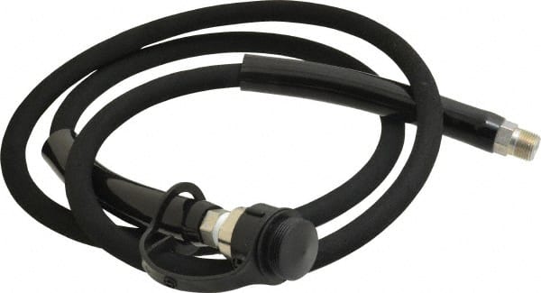 Value Collection - 1/4" Inside Diam x 3/8 NPT 6' Hydraulic Pump Hose - 10,000 psi, 59755199 Opposite End, Rubber - Exact Tooling