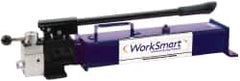 Value Collection - 13/16" Piston Stroke, 1-19/32" Diam, 0.81, 0.14 Cu In per Stroke, 140 Cu In Reservoir Capacity, Manual Hydraulic Pump - 10,000 psi, 2 Stage - Exact Tooling