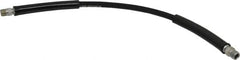 Value Collection - 1/4" Inside Diam x 3/8 NPT 2' Hydraulic Pump Hose - 10,000 psi, 3/8 NPTF Male Opposite End, Rubber - Exact Tooling