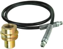 Value Collection - 1/4" Inside Diam x 3/8 NPT 3' Hydraulic Pump Hose - 10,000 psi, 59755249 Opposite End, Rubber - Exact Tooling