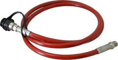 Value Collection - 1/4" Inside Diam x 3/8 NPT 6' Hydraulic Pump Hose - 10,000 psi, 59755199 Opposite End, Thermoplastic - Exact Tooling