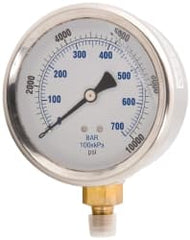 Value Collection - Hydraulic Pressure Gages & Adapters Type: Liquid-Filled Gauge Pressure Rating: 0 - 15000 - Exact Tooling