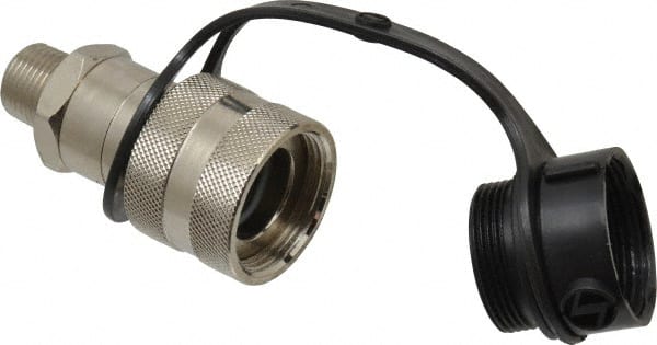 Value Collection - 3/8 NPTF Hydraulic Hose High-Flow Female Coupler - 10,000 psi - Exact Tooling