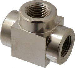 Value Collection - 3/8 NPTF Steel Hydraulic Hose Tee - 10,000 psi - Exact Tooling