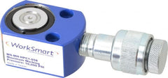 Value Collection - 5 Ton, 0.24" Stroke, 0.26 Cu In Oil Capacity, Portable Hydraulic Flat Body Cylinder - 1.1 Sq In Effective Area, 1.26" Lowered Ht., 1.5" Max Ht., 1.18" Cyl Bore Diam, 0.98" Plunger Rod Diam, 10,000 Max psi - Exact Tooling