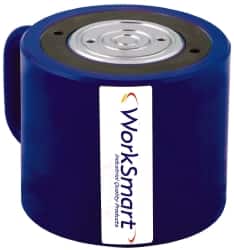 Value Collection - 100 Ton, 2.24" Stroke, 44.07 Cu In Oil Capacity, Portable Hydraulic Low Profile Cylinder - 19.64 Sq In Effective Area, 5.55" Lowered Ht., 7.8" Max Ht., 5" Cyl Bore Diam, 3.54" Plunger Rod Diam, 10,000 Max psi - Exact Tooling