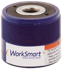 Value Collection - 12 Ton, 0.31" Stroke, 0.89 Cu In Oil Capacity, Portable Hydraulic Hollow Hole Cylinder - 2.91 Sq In Effective Area, 2.36" Lowered Ht., 2.67" Max Ht., 1.92" Cyl Bore Diam, 1.38" Plunger Rod Diam, 10,000 Max psi - Exact Tooling