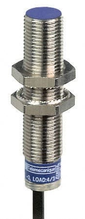 Telemecanique Sensors - NC, NC, 4mm Detection, Cylinder Shielded, Inductive Proximity Sensor - 2 Wires, IP68, IP69K, 24 to 240 VAC/VDC, M12x1 Thread, 2.09 Inch Long - Exact Tooling