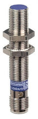 Telemecanique Sensors - NPN, 4mm Detection, Cylinder Shielded, Inductive Proximity Sensor - 3 Wires, IP67, IP69K, 12 to 48 VDC, M12x1 Thread, 2.44 Inch Long - Exact Tooling