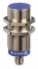 Telemecanique Sensors - NPN, NC, 15mm Detection, Cylinder Shielded, Inductive Proximity Sensor - 3 Wires, IP67, IP69K, 12 to 48 VDC, M30x1.5 Thread, 2.91 Inch Long - Exact Tooling