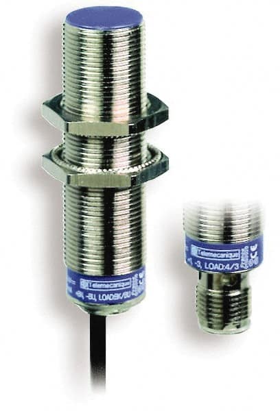 Telemecanique Sensors - PNP, NC, 8mm Detection, Cylinder Shielded, Inductive Proximity Sensor - 3 Wires, IP68, IP69K, 12 to 48 VDC, M18x1 Thread, 2.44 Inch Long - Exact Tooling