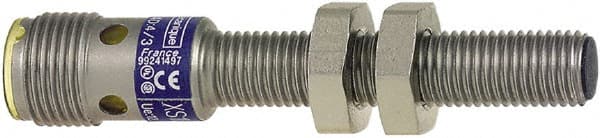 Telemecanique Sensors - NPN, NC, 1.5mm Detection, Cylinder Shielded, Inductive Proximity Sensor - 3 Wires, IP67, 12 to 24 VDC, M8x1 Thread, 42mm Long x 0.39 Inch Wide - Exact Tooling