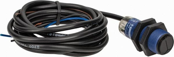 Telemecanique Sensors - Cable Connector, 4m Nominal Distance, Shock and Vibration Resistant, Retroreflective Photoelectric Sensor - 12 to 24 VDC, 500 Hz, PBT, 1.81 Inch Long x 0.71 Inch Wide - Exact Tooling
