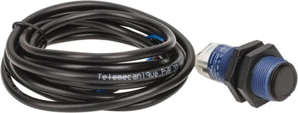 Telemecanique Sensors - Cable Connector, 15m Nominal Distance, Shock and Vibration Resistant, Through Beam Photoelectric Sensor - 12 to 24 VDC, 500 Hz, PBT, 46mm Long x 18mm Wide - Exact Tooling