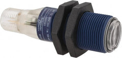 Telemecanique Sensors - 4 Pin M12 Connector, 0.1m Nominal Distance, Shock and Vibration Resistant, Diffused Photoelectric Sensor - 12 to 24 VDC, 500 Hz, PBT, 2.36 Inch Long x 0.71 Inch Wide - Exact Tooling