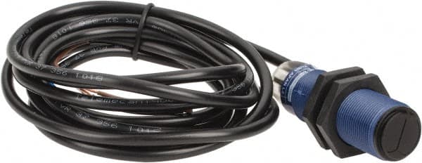 Telemecanique Sensors - Cable Connector, 0.6m Nominal Distance, Shock and Vibration Resistant, Diffused Photoelectric Sensor - 12 to 24 VDC, 500 Hz, PBT, 2.44 Inch Long x 0.71 Inch Wide - Exact Tooling