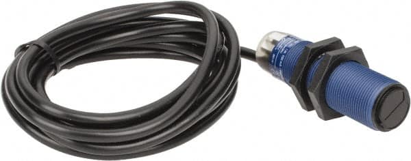 Telemecanique Sensors - Cable Connector, 0.6m Nominal Distance, Shock and Vibration Resistant, Diffused Photoelectric Sensor - 12 to 24 VDC, 500 Hz, PBT, 2.44 Inch Long x 0.71 Inch Wide - Exact Tooling