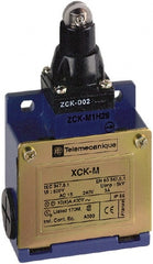 Telemecanique Sensors - SPDT, NC/NO, 240 VAC, 250 VDC, Screw Terminal, Roller Plunger Actuator, General Purpose Limit Switch - 1, 2, 4, 6, 12, 13, 6P NEMA Rating, IP66 IPR Rating - Exact Tooling