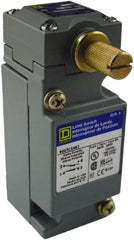 Square D - SPDT, NC/NO, 600 Volt 5 Pin Male Terminal, Rotary Head Actuator, General Purpose Limit Switch - 1, 2, 4, 6, 12, 13, 6P NEMA Rating, IP67 IPR Rating - Exact Tooling