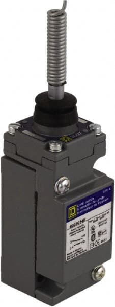 Square D - SPDT, NC/NO, 600 VAC at 1.20 Amp, 600 VDC at 0.10 Amp, Screw Terminal, Steel Spring Actuator, General Purpose Limit Switch - 1, 2, 4, 6, 12, 13, 6P NEMA Rating, IP66 IPR Rating - Exact Tooling