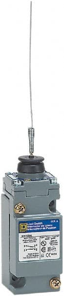 Square D - SPDT, NC/NO, Multiple VDC Levels, Screw Terminal, Cat Whisker Actuator, General Purpose Limit Switch - 1, 2, 4, 6, 12, 13, 6P NEMA Rating, IP66 IPR Rating - Exact Tooling