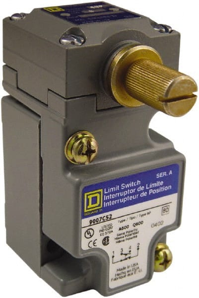 Square D - SPDT, NC/NO, Multiple VAC Levels, Screw Terminal, Rotary Head Actuator, General Purpose Limit Switch - 1, 2, 4, 6, 12, 13, 6P NEMA Rating, IP66 IPR Rating - Exact Tooling