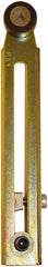 Square D - 0.88 Inch Long, 0.63 Inch Diameter, Cast Zinc Body, Limit Switch Adjustable Roller Lever - Steel Roller, For Use with Limit Switches - Exact Tooling