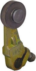 Square D - 1-1/2 Inch Long, 1/4 Inch Diameter, Cast Zinc Body, Limit Switch Operator - 1/4 Inch Face Width, Iron Roller, For Use with Limit Switches - Exact Tooling