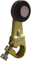 Square D - 1-1/2 Inch Long, 3/4 Inch Diameter, Cast Zinc Body, Limit Switch Operator - 1/4 Inch Face Width, Nylon Roller, For Use with Limit Switches - Exact Tooling