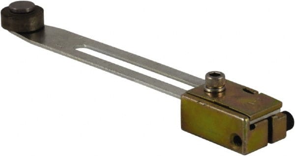 Square D - 0.88 Inch Long, 0.63 Inch Diameter, Cast Zinc Body, Limit Switch Adjustable Roller Lever - Steel Roller, For Use with Limit Switches - Exact Tooling