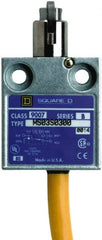 Square D - SPDT, NC/NO, 240 VAC, Prewired Terminal, Roller Plunger Actuator, General Purpose Limit Switch - 1, 2, 4, 6, 6P NEMA Rating, IP67 IPR Rating, 80 Ounce Operating Force - Exact Tooling