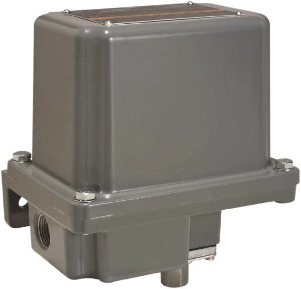 Square D - 7 and 9 NEMA Rated, DPDT, 3 to 150 psi, Electromechanical Pressure and Level Switch - Fixed Pressure, 120 VAC at 6 Amp, 125 VDC at 0.22 Amp, 240 VAC at 3 Amp, 250 VDC at 0.11 Amp, 1/4 Inch Connector, Screw Terminal, For Use with 9012G - Exact Tooling