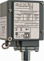 Square D - 4, 13 and 4X NEMA Rated, SPDT-DB, 1 to 40 psig, Electromechanical Pressure and Level Switch - Exact Tooling