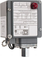 Square D - 4, 13 and 4X NEMA Rated, SPDT-DB, 3 to 150 psig, Electromechanical Pressure and Level Switch - Exact Tooling