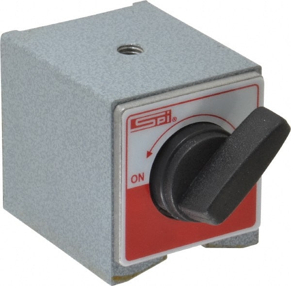 SPI - 2-1/4" Long x 2" Wide x 2-1/8" High Magnetic Indicator Base with On/Off Switch - 160 Lb Magnetic Pull - Exact Tooling