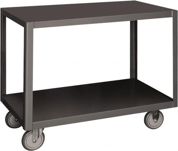 Durham - Mobile Table - Steel, Fixed Leg, Gray, 72" Long x 30" Deep x 30-1/4" High - Exact Tooling